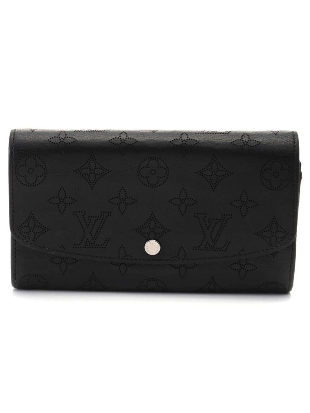 Louis Vuitton Portefeuille Iris Mahina Noir Wallet Monogram